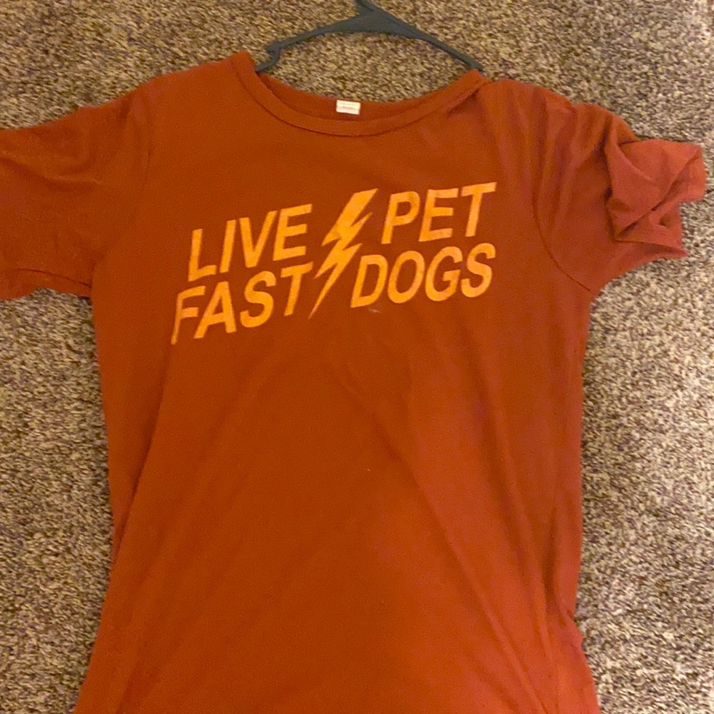 Live fast pet dogs cute men’s T-shirt